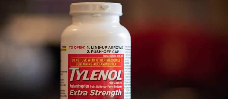 Every star needs a secret weapon against stage fright and headaches—what's the headlining ingredient in a bottle of Tylenol?