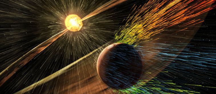 Cosmic Light Show: What stunning visual happens when solar energy hits the Earth's atmosphere like a main-stage spotlight?