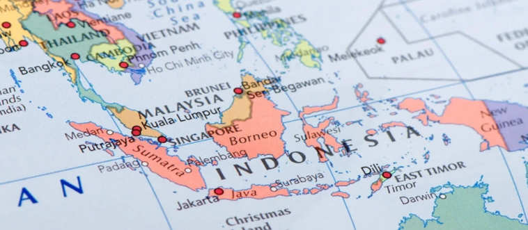 Which continent claims the stunning archipelago of Indonesia and its thousands of gorgeous islands?
